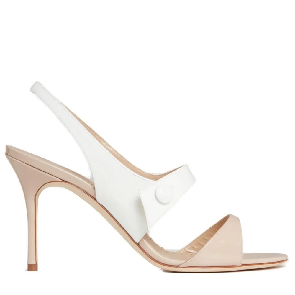 Manolo Blahnik Climnetra Two-Toned Sandals New in Box